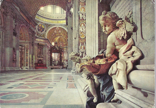 ROMA - BASILICA DI S. PIETRO - ACQUSANTIERA DEL BERNINI - V