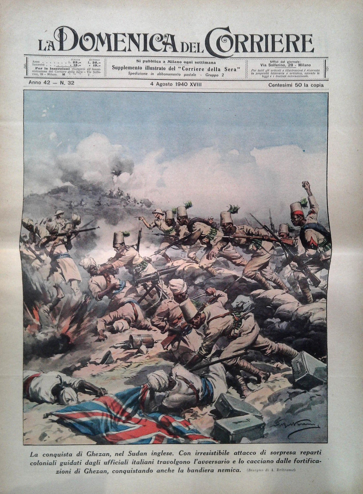 DOMENICA DEL CORRIERE N. 32 - 4 AGOSTO 1940