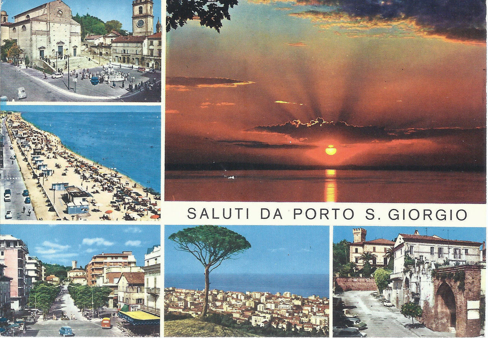 PORTO S. GIORGIO - SALUTI - 5 VEDUTINE - VIBSD