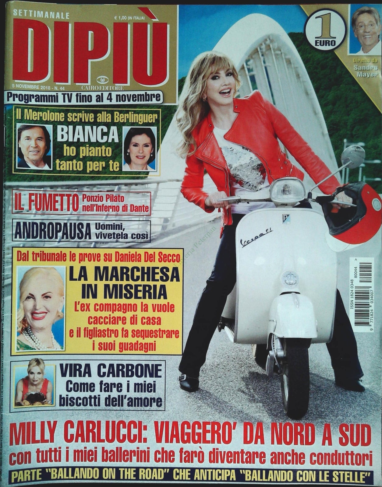 DI PIU' 5 NOPVEMBRE 2018 - MILLY CARLUCCI-DANIELA DEL SECCO-VIRA CARBONE-OUTLET