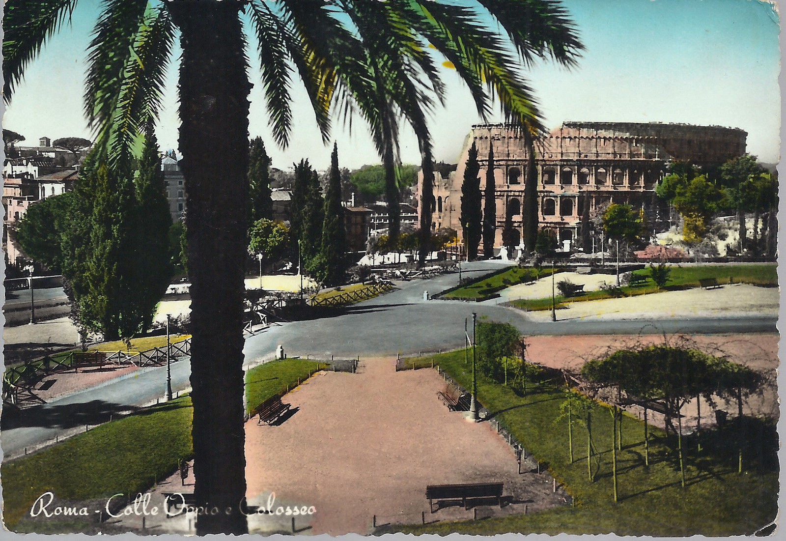 ROMA - COLLE OPPIO E COLOSSEO - V 1958 - FG