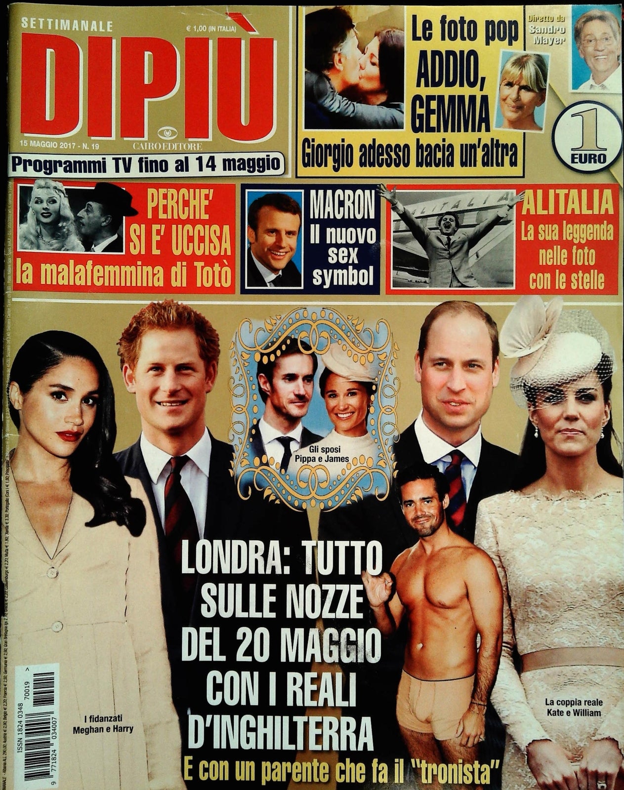 DI PIU' 15 MAGGIO 2017 - MALAFEMMINA TOTO' - ALITALIA - GEMMA