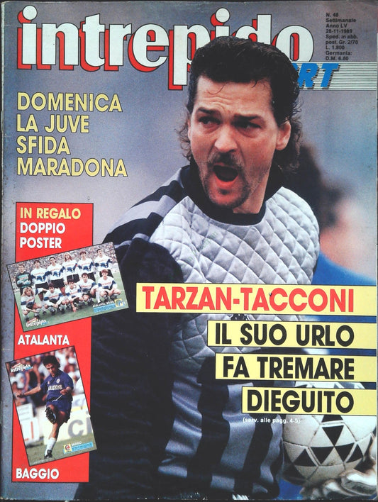 INTREPIDO  SPORT 28 NOVEMBRE 1989 - TACCONI