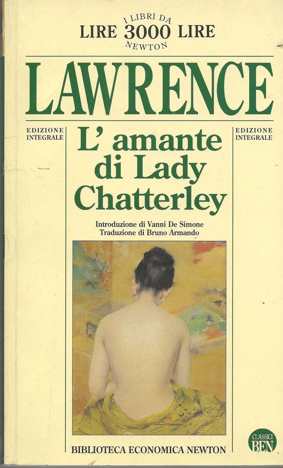 L'AAMANTE DI LADY CHATTERLEY - DAVID HERBERT LAWRENCE
