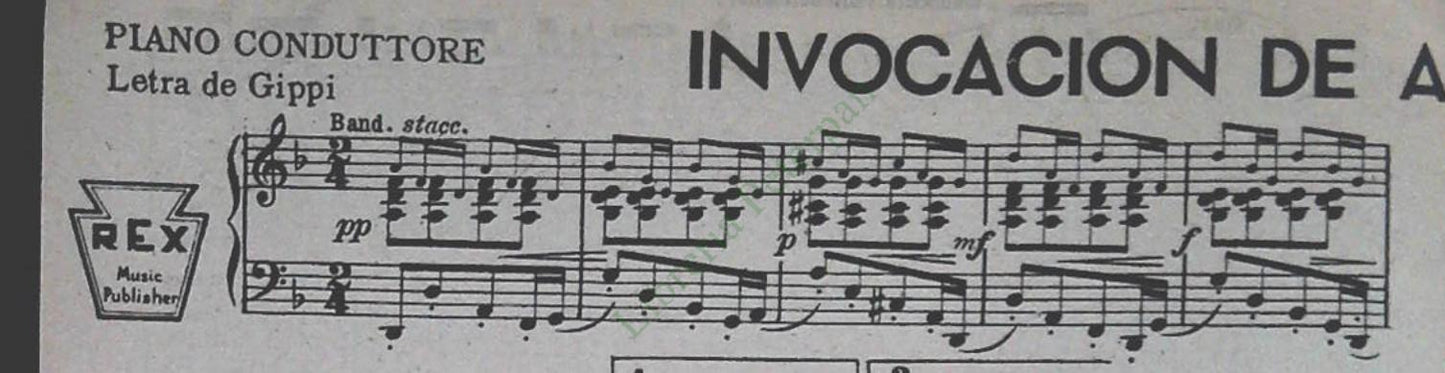 INVOCACION DE AMOR.tango  - VIDA MIA DE AMOR.tango - SPARTITO-SHEET MUSIC