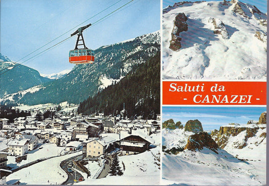 CANAZEI - SALUTI - 3 VEDUTE - FUNIVIA - VSD
