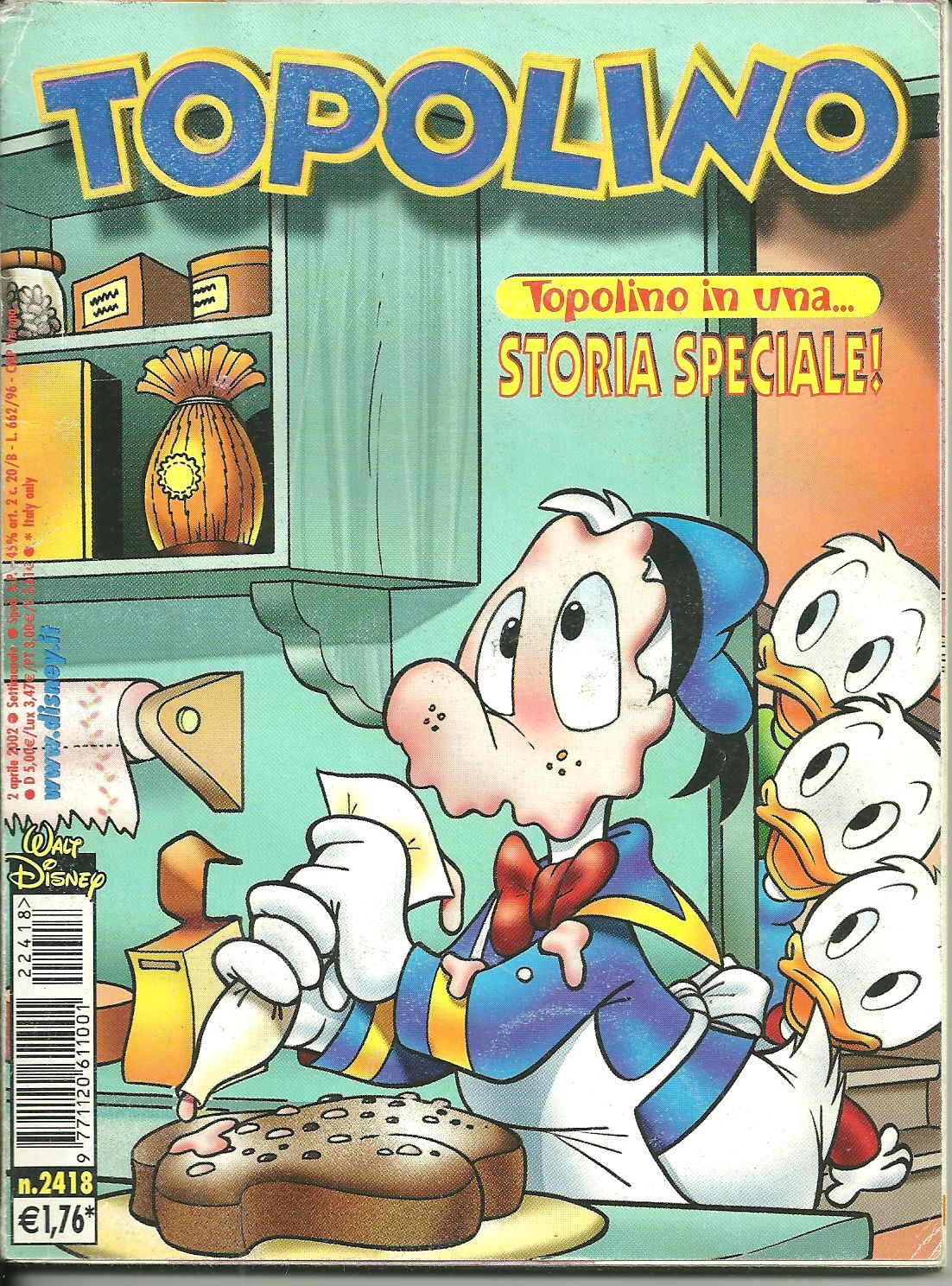 TOPOLINO N. 2418 - 2 APRILE 2002