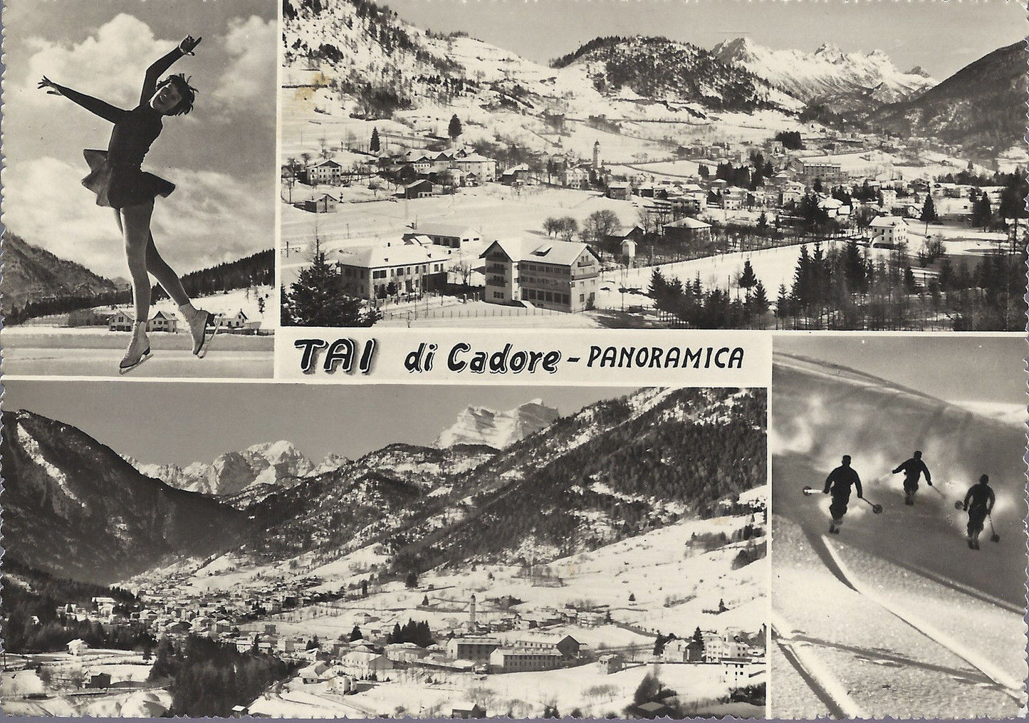 TAI DI CADORE - PANORAMICA - 4 VEDUTE - V 1964