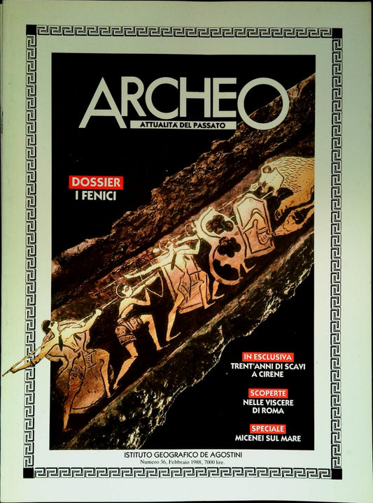 ARCHEO N. 36 - FEBBRAIO 1988 - PRIVO DI DOSSIER - OUTLET DEL LIBRO