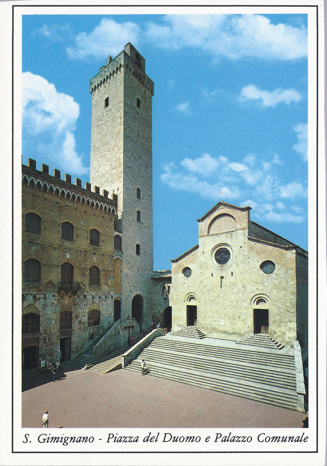 S. GIMIGNANO - PIAZZA DEL DUOMO E PALAZZO COMUNALE - NV