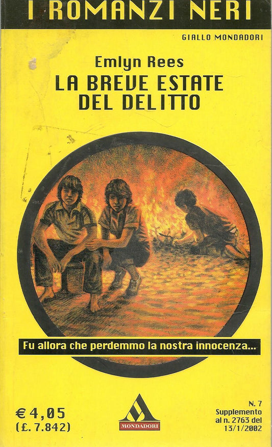 LA BREVE ESTATE DEL DELITTO - EMLYN REES - GIALLO MONDADORI I ROMANZI NERO N. 7