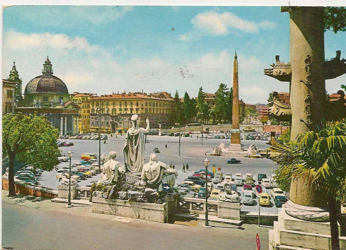 ROMA - PIAZZA DEL POPOLO - ACQUARELALTA - V1982