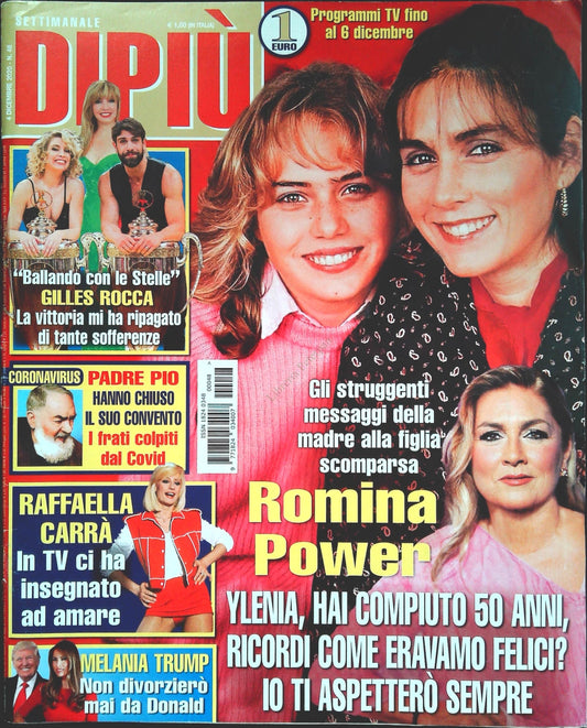 DI PIU' 4 DICEMBRE 2020 - ROMINA POWER - GILLES ROCCA - RAFFAELLA CARRA-OUTLET