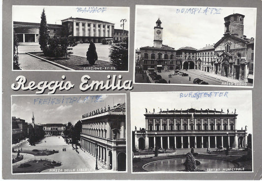 REGGIO EMILIA - 4 VEDUTE - V 1958 - FG