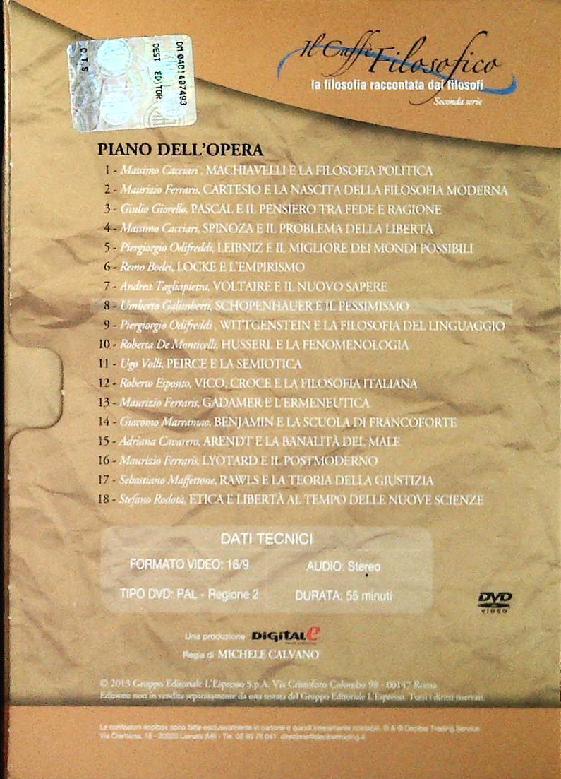 SCHOPENHAUER E IL PESSIMISMO. IL CAFFE' FILOSOFICO N. 8 - DVD