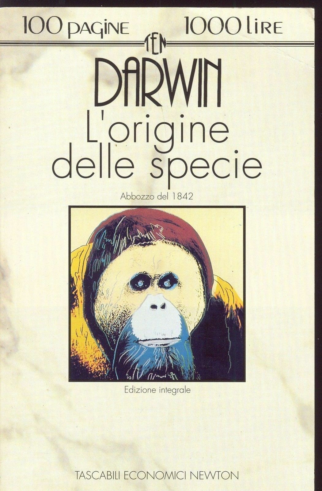 L'ORIGINE DELLA SPECIE - CHARLES DARWIN - ED. NEWTON - abbozzo del 1942