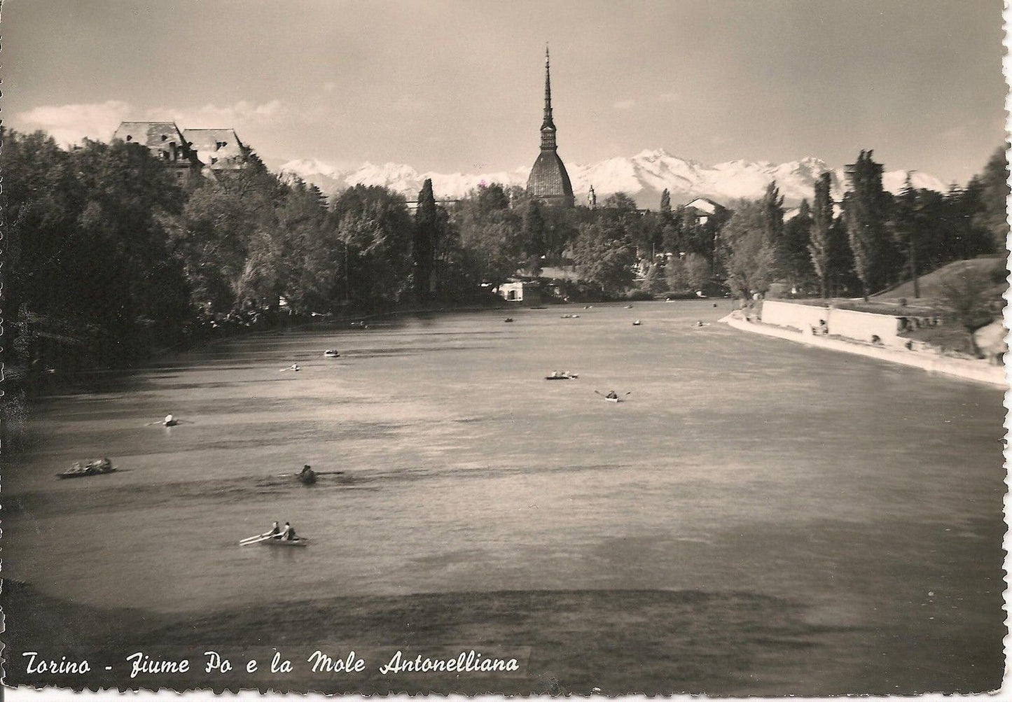 TORINO - FIUME PO E MOLE ANTONELLIANA - V1952