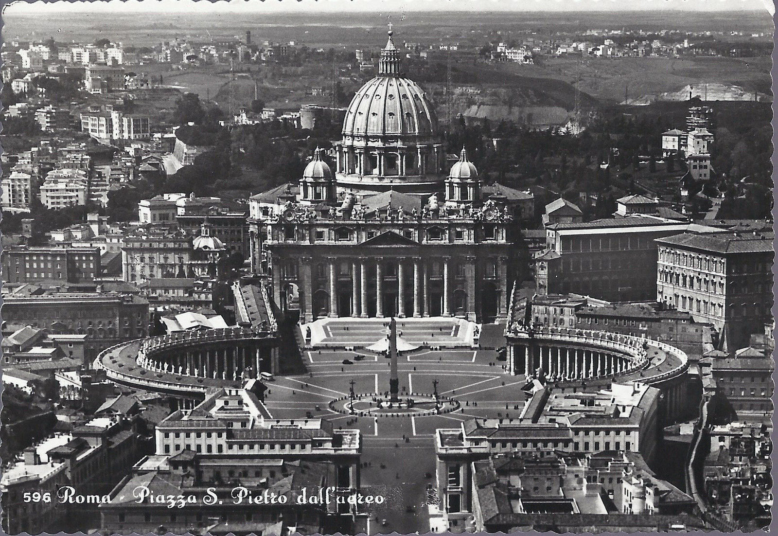 ROMA - PIAZZA S. PIETRO DALL'AEREO - V 1961
