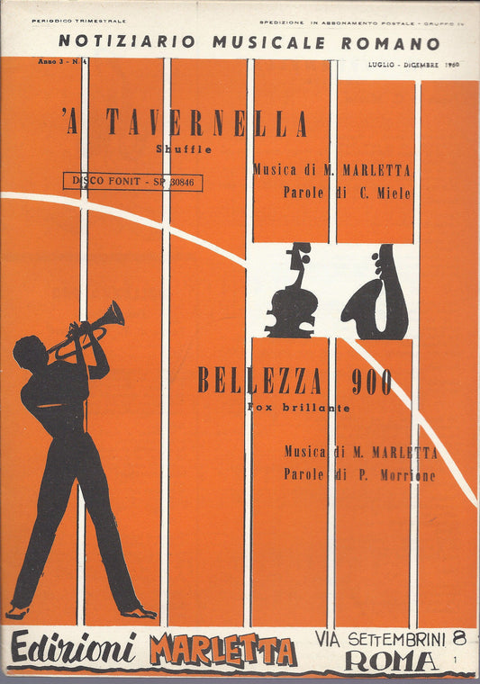 'A TAVERNELLA  Miele - Marletta = BELLEZZA 900  Morrione - Marletta # SPARTITO