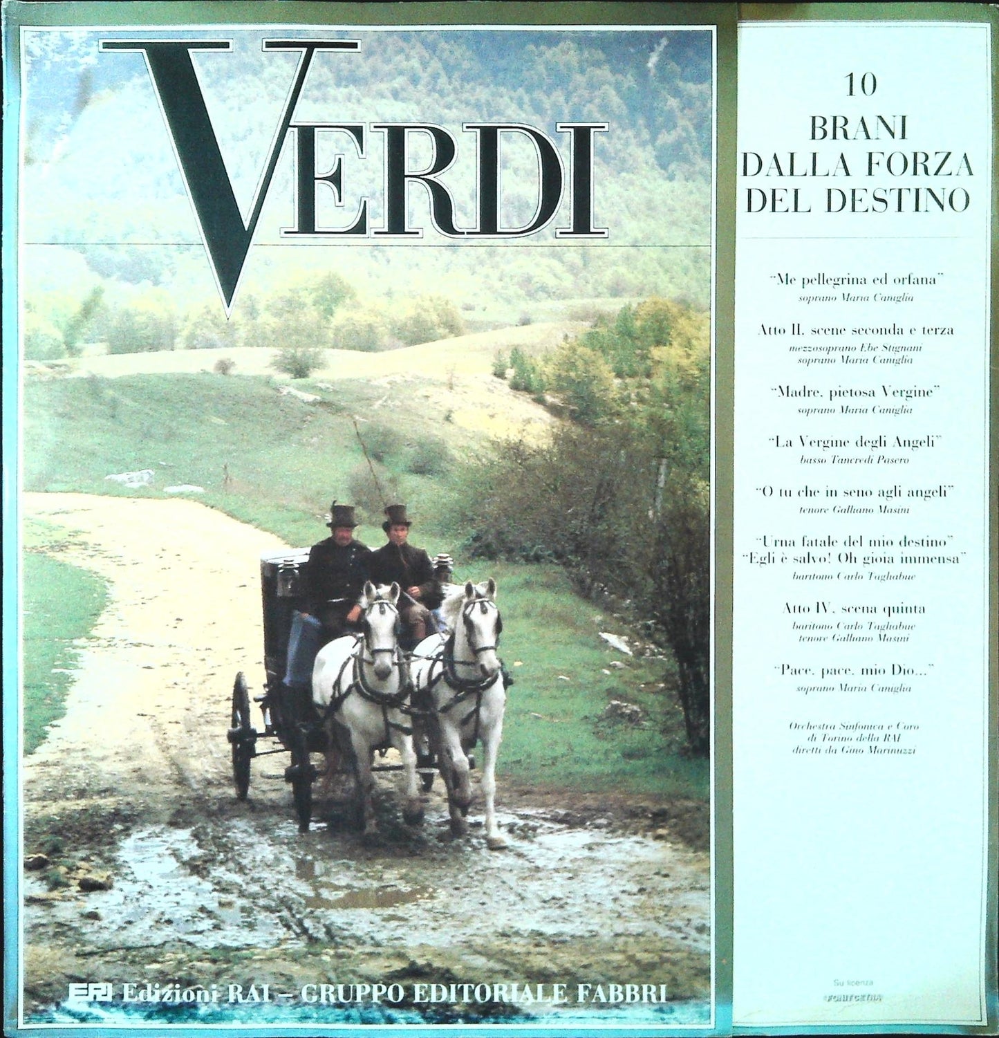 VERDI N. 10 - BRANI DALLA FORZA DEL DESTINO - EDIZIONI RAI - FABBRI