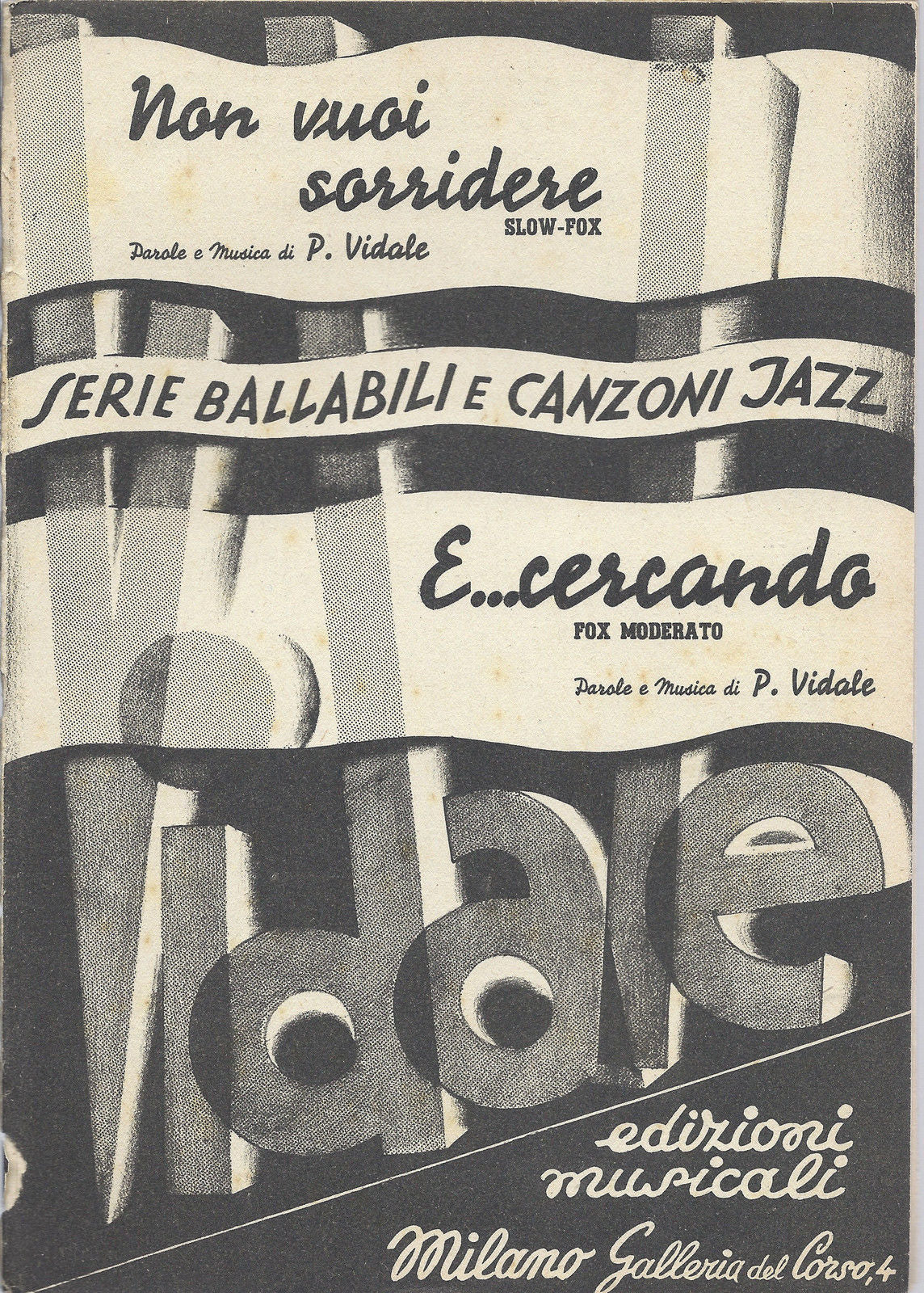 NON VUOI SORRIDERE - E...CERCANDO  P. Vidale # SPARTITO