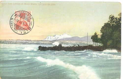 LAC LEMAN ET MONT BLANC - V1911 - COLORED