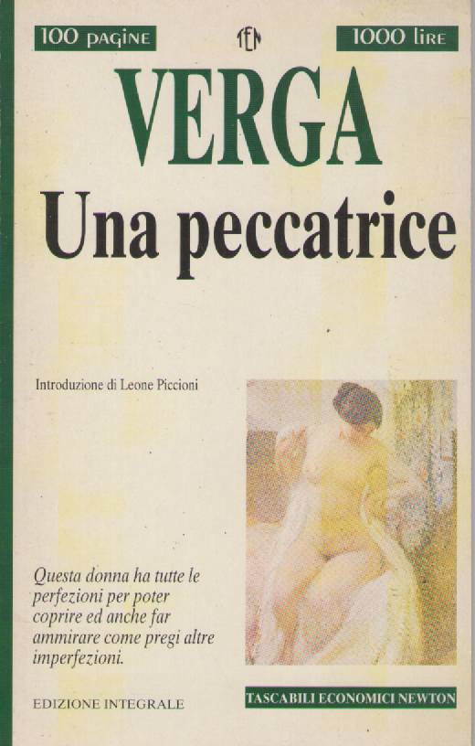 UNA PECCATRICE - GIOVANNI VERGA