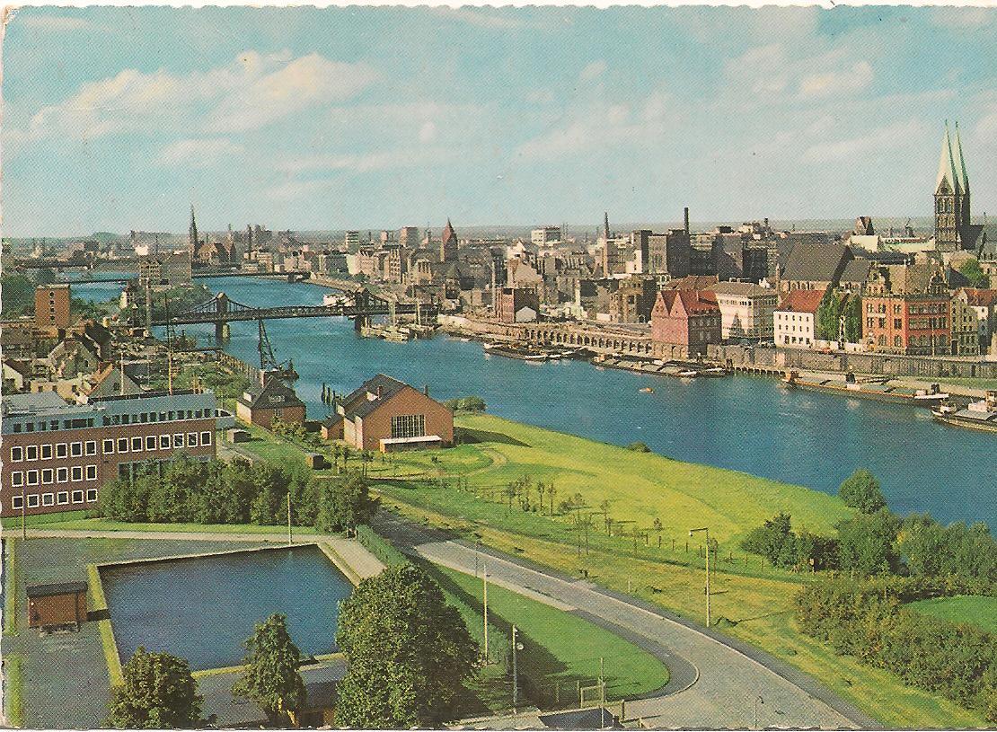 BREMEN - WASER UND STADTANSICHT - V 1961