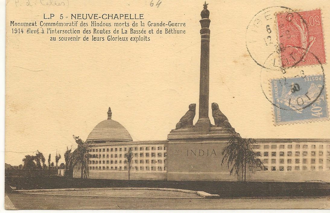 NEUVE-CHAPELLE - MONUMENT COMMEMORATIF - V1930