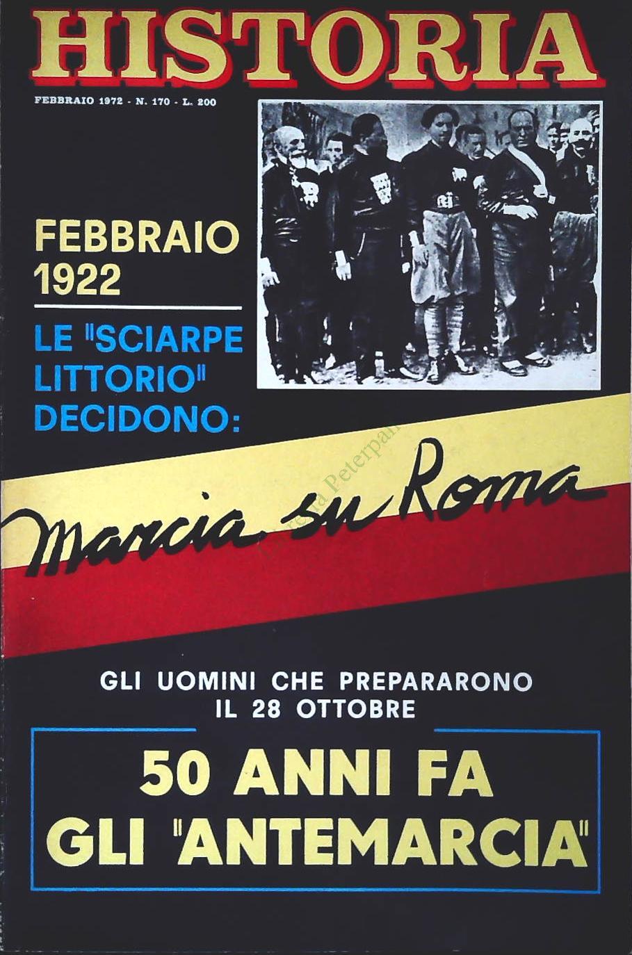 HISTORIA N. 170 - FEBBRAIO 1972 - MARCIA SU ROMA