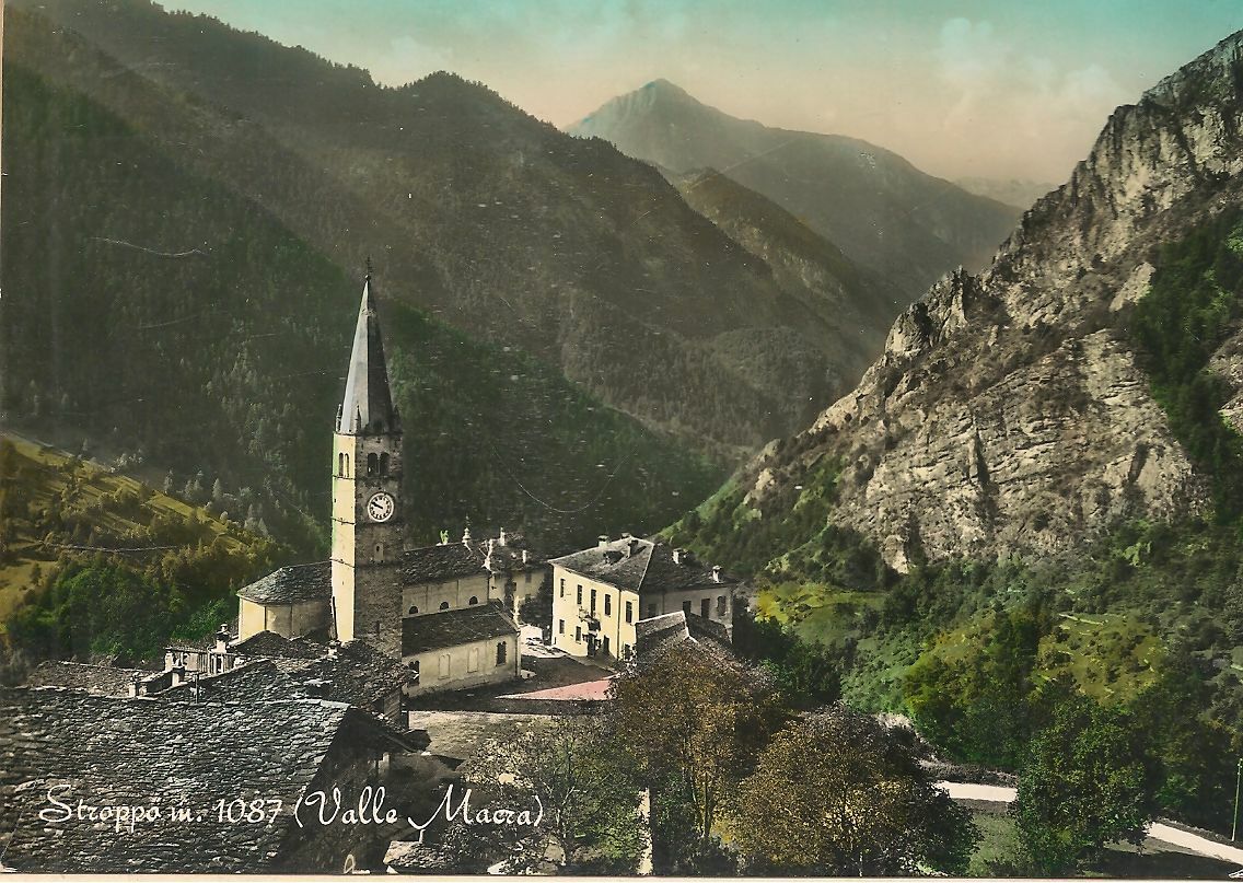 STROPPO - PANORAMA - V1960 - ACQUARELLATA