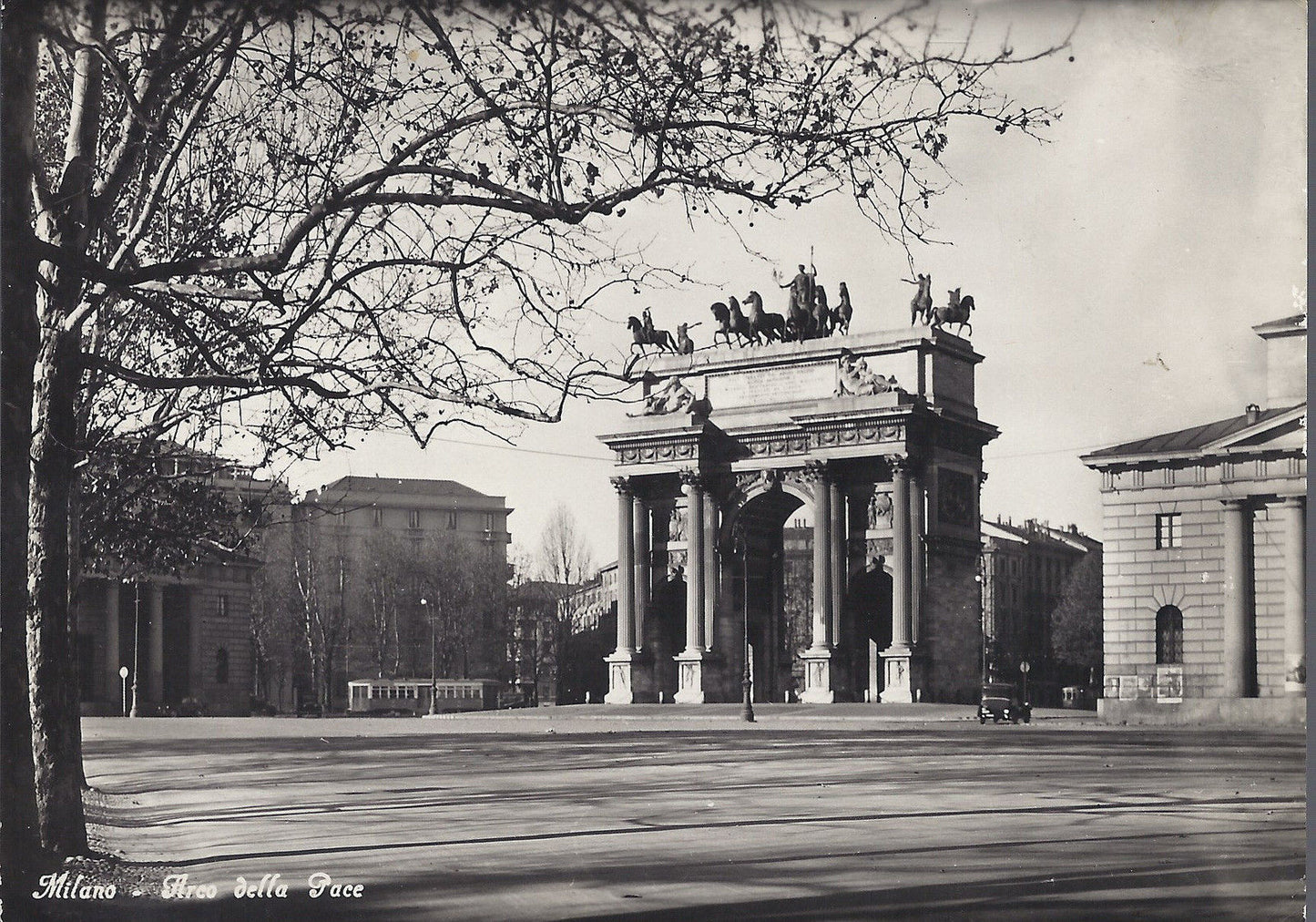 MILANO - ARCO DELLA PACE - TRAM - V1948
