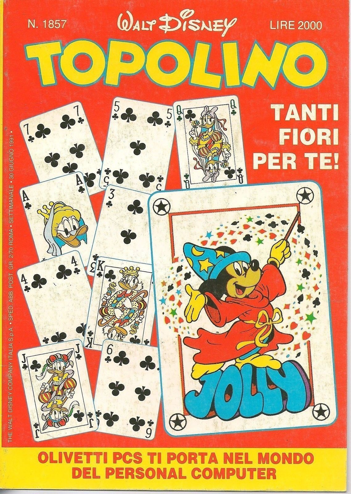 TOPOLINO N° 1857 - 30 GIUGNO 1991