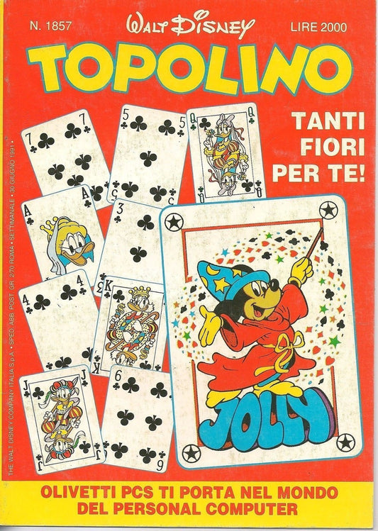 TOPOLINO N° 1857 - 30 GIUGNO 1991
