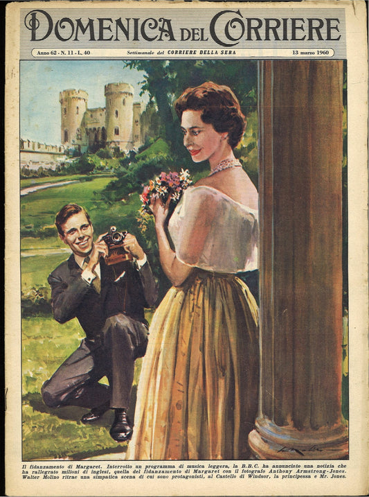 DOMENICA DEL CORRIERE N 11 - 13 MARZO 1960 - ILL. WALTER MOLINO