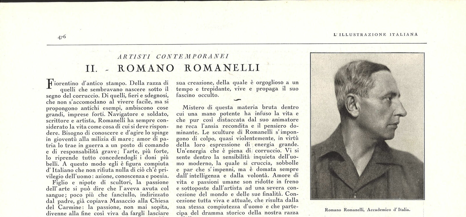 ROMANO ROMANELLI - CLIPPING-RITAGLI DI GIORNALE