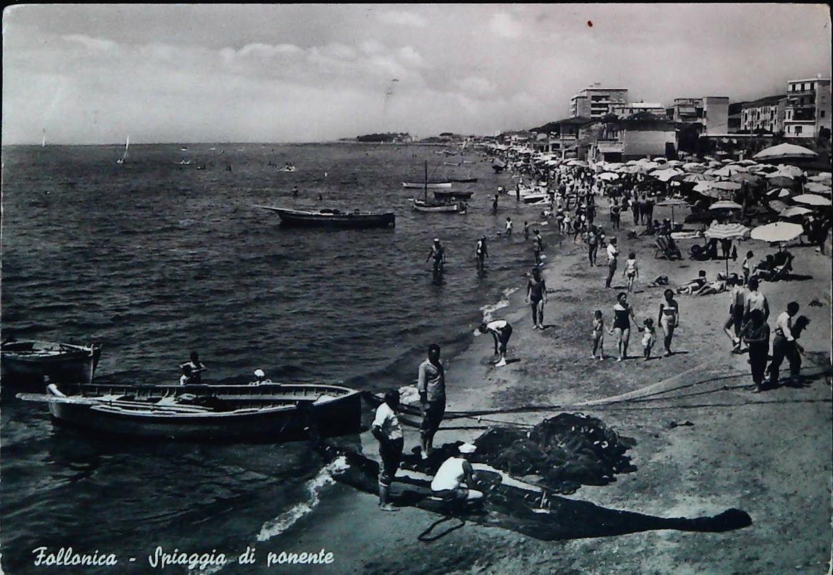 FOLLONICA -SPIAGGA DI PONENTE - V1961