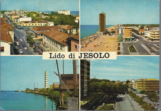 LIDO DI JESOLO - 4 VEDUTE - V 1966 - FG