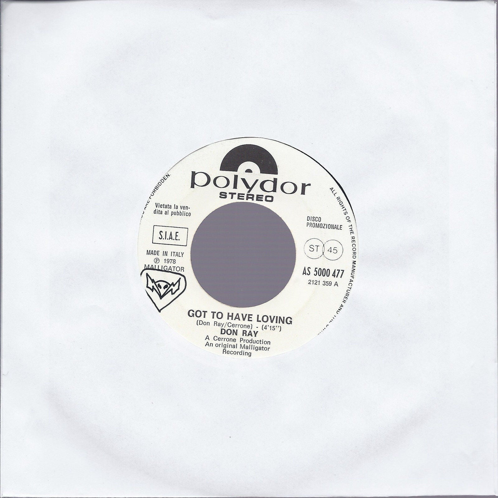 GOT TO HAVE LOVING - GOT TO HAVE LOVING # DON RAY - Promo, white label