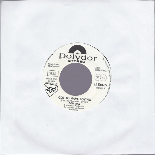 GOT TO HAVE LOVING - GOT TO HAVE LOVING # DON RAY - Promo, white label