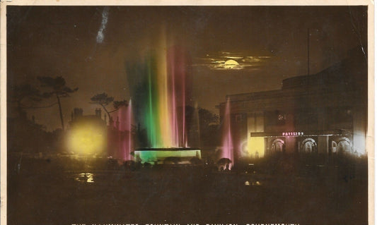 BOURNEMOUTH - THE ILLUMINATED FOUNTAIN AND PAVILION - V/T