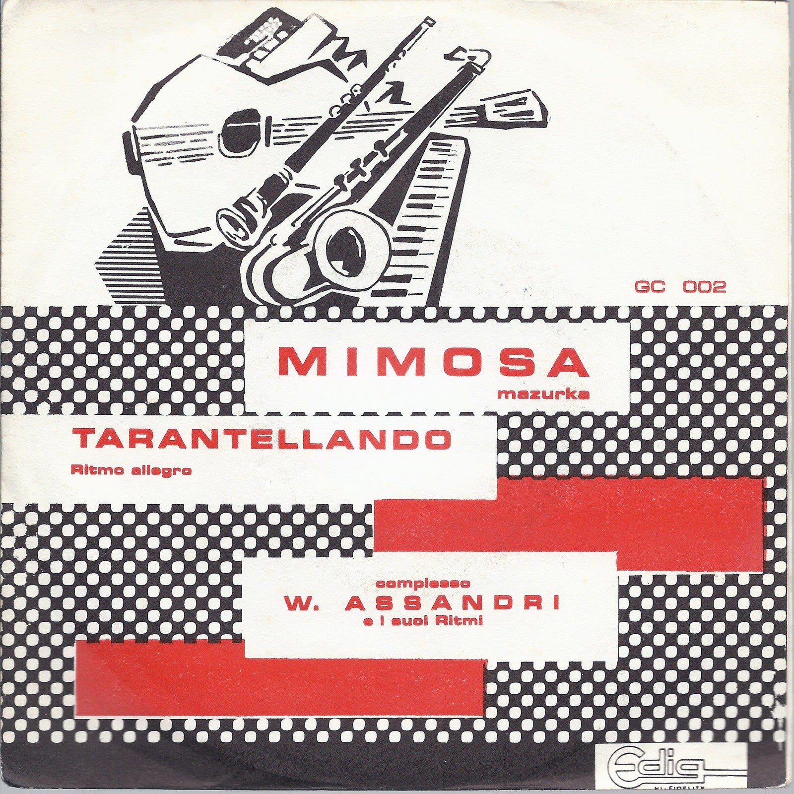 MIMOSA  mazurka - TARANTELLANDO  Ritmo allegro = COMPLESSO W. ASSANDRI