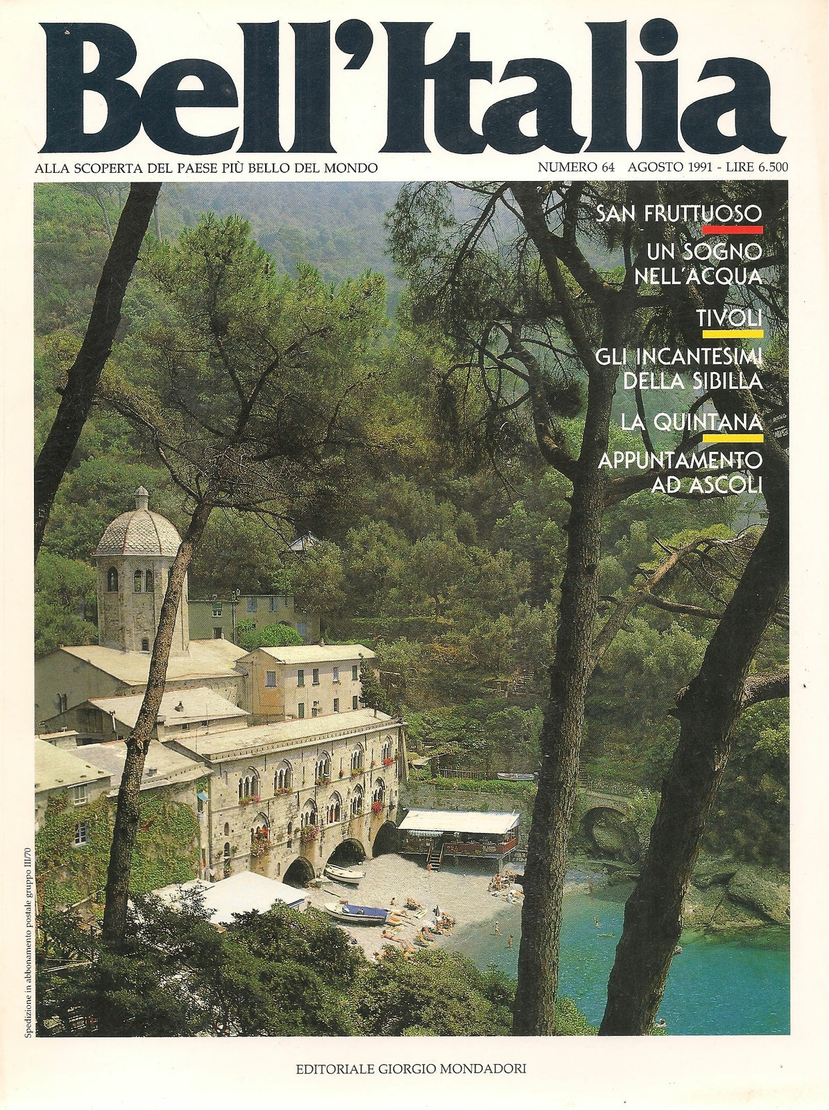 BELL'ITALIA N. 64  - AGOSTO 1991