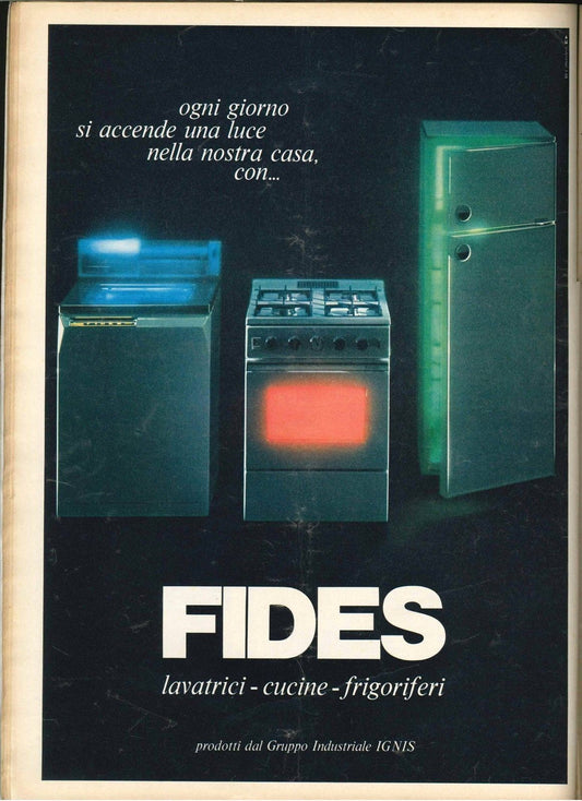 FIDES LAVATRICI-CUCINE-FRIGORIFERI - ADVERTISING