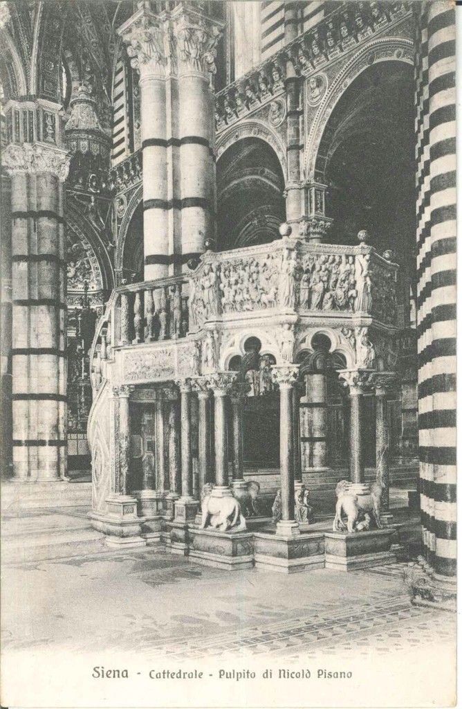 SIENA - CATTEDRALE INTERNO PULPITO - NV