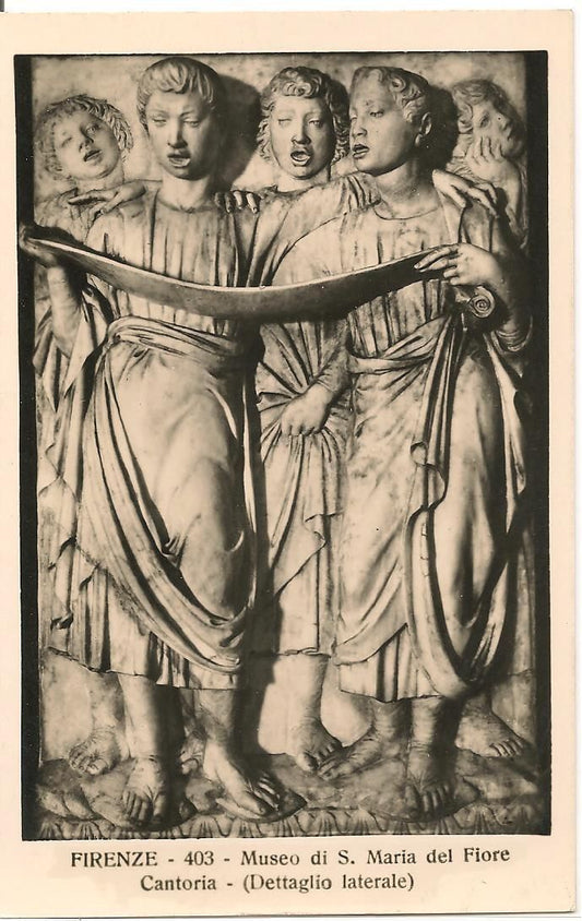 FIRENZE - MUSEO DISANTA MARIA DEL FIORE - CANTORIA DETTAGLIO