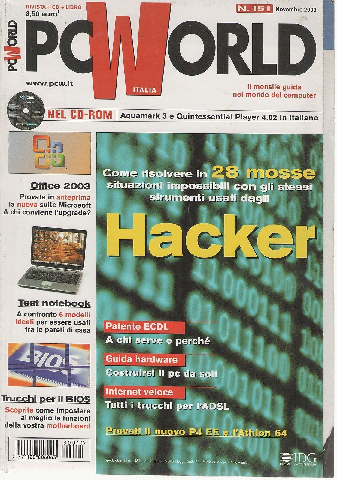 PC WORLD N° 151  NOVEMBRE 2003 - AA.VV.