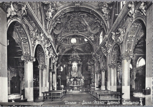 VARESE - SACRO MONTE - INTERNO SANTUARIO - V 1959 - FG