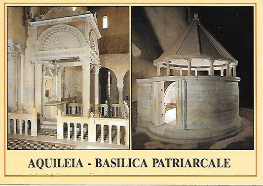 AQUILEIA - BASILICA PATRIARCALE - 2 VEDUTE - VIAGGIATA