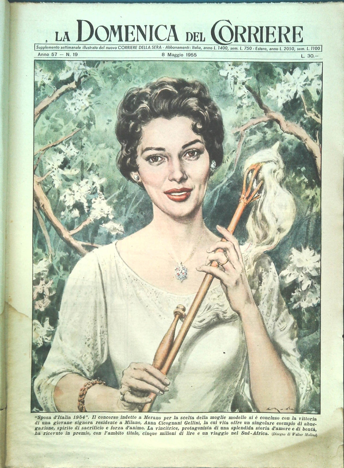 DOMENICA DEL CORRIERE N.19 - 8 MAGGIO 1955